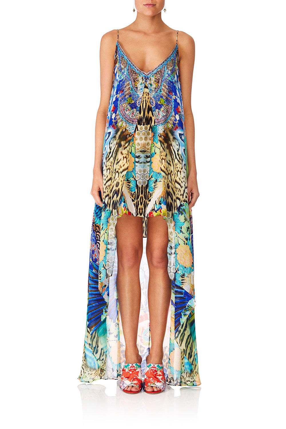 CAMILLA SPACE COWGIRL FLARED MINI WITH SHEER OVERLAY