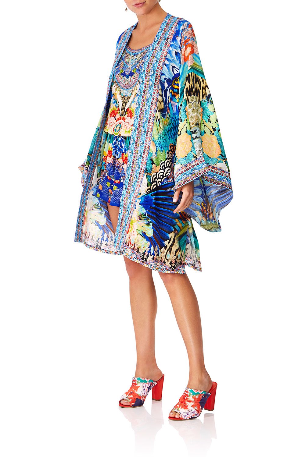 CAMILLA SPACE COWGIRL KIMONO WTIE BELT