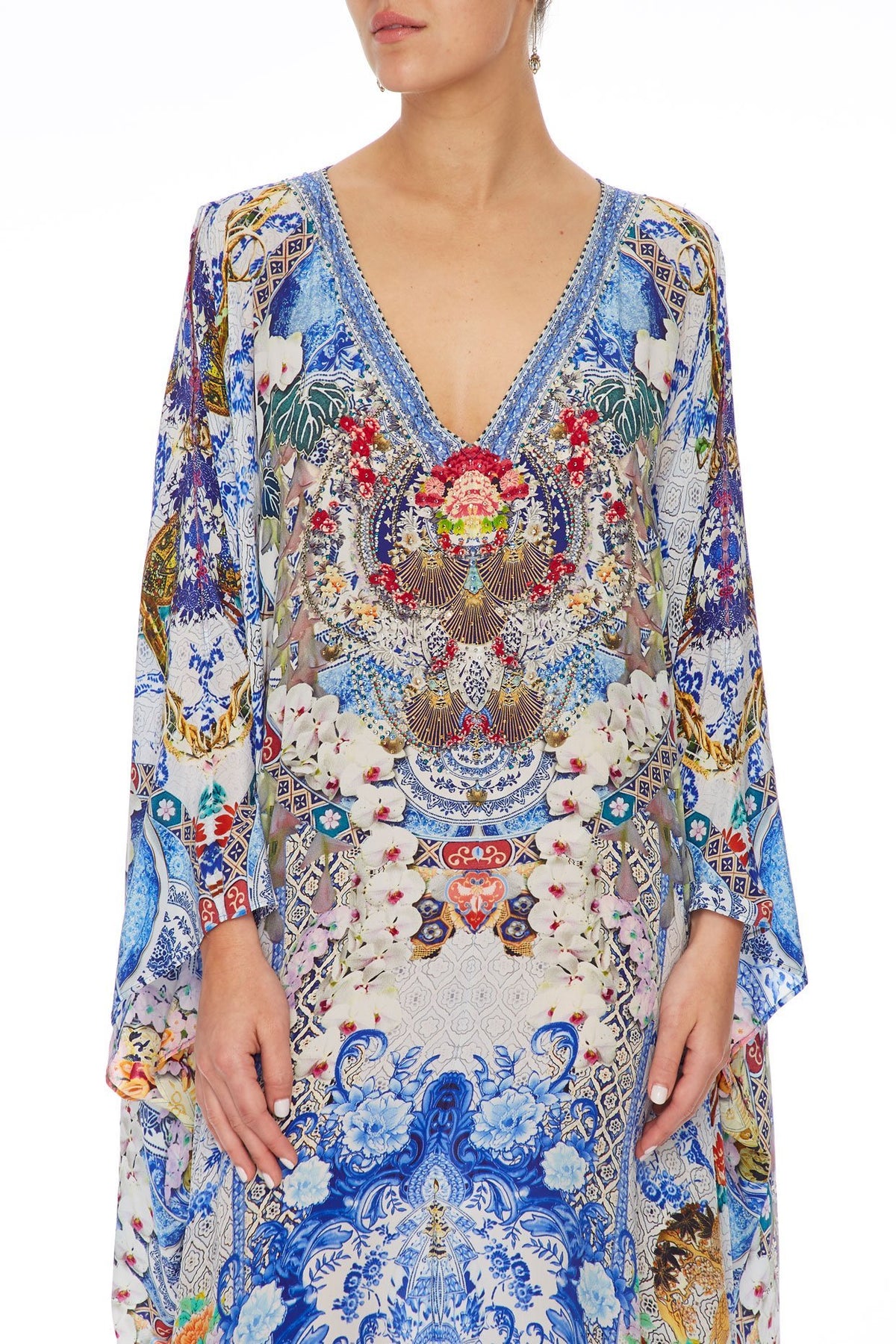 CAMILLA SPLIT FRONT AND SLEEVE KAFTAN GEISHA GATEWAYS