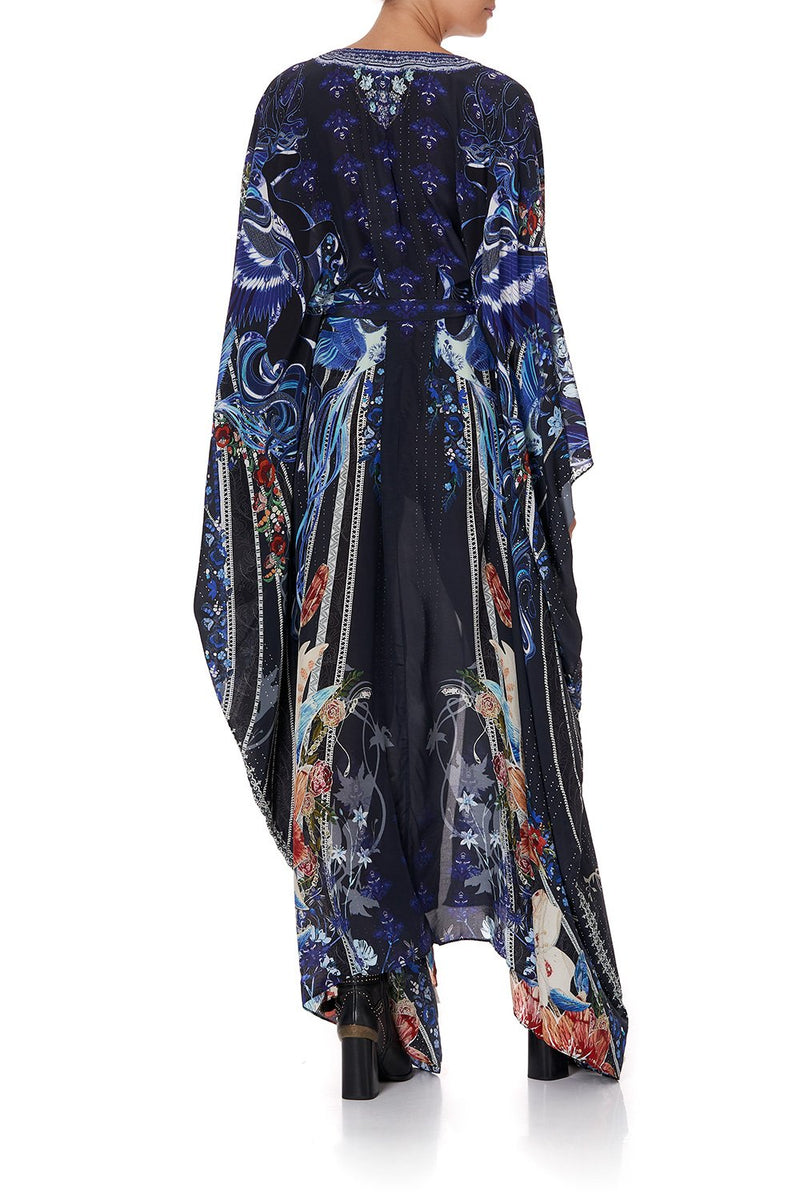 SPLIT HEM LACE UP KAFTAN FESTIVAL EXPRESS