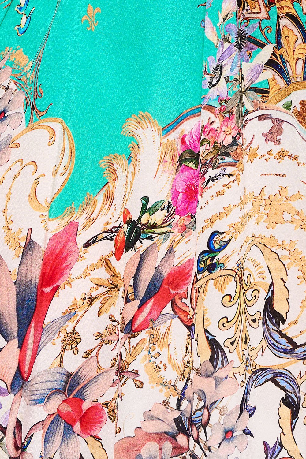 SPLIT SLEEVE KAFTAN WITH HARDWARE FLORAISON