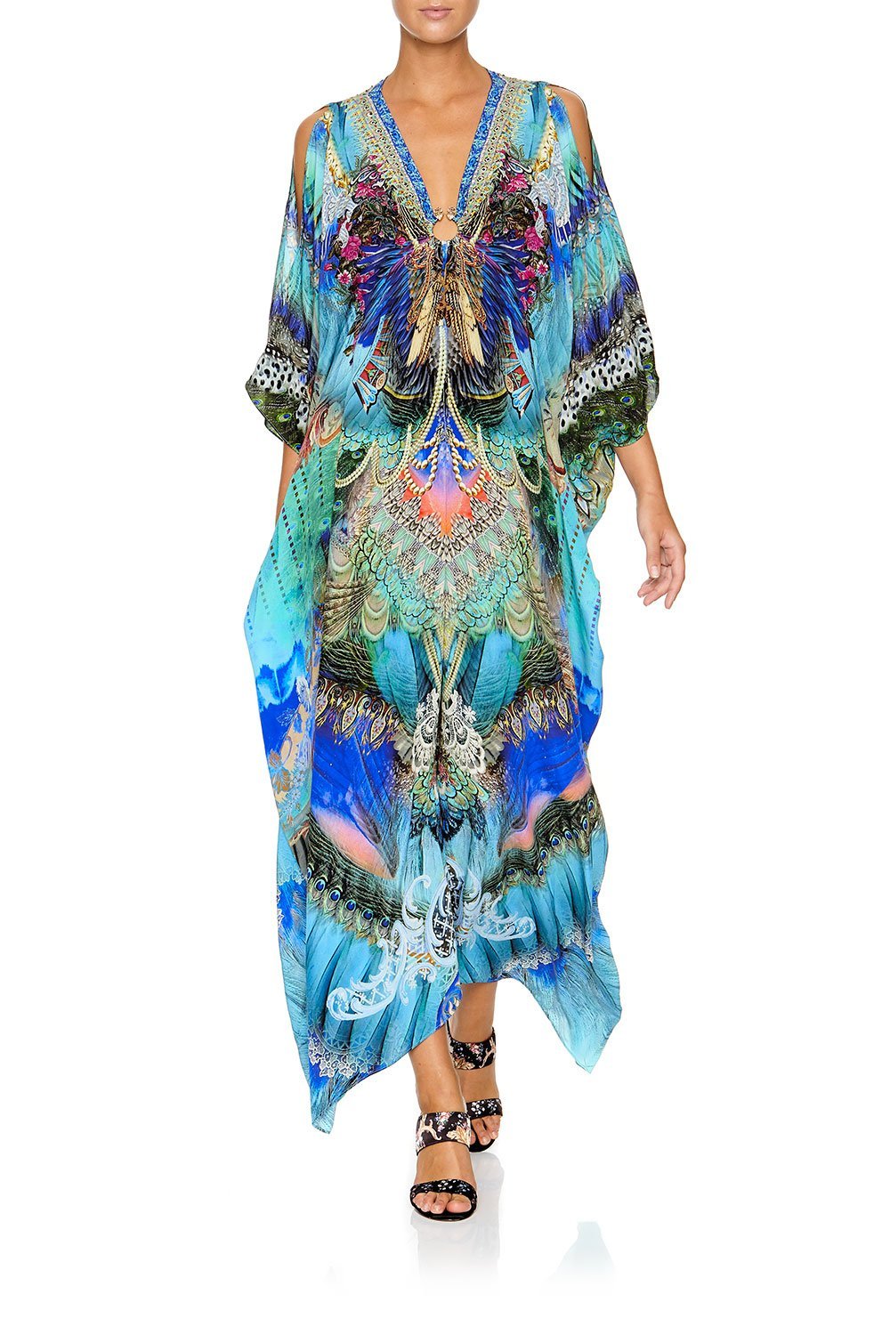 CAMILLA SPLIT SLEEVE KAFTAN WITH HARDWARE FREEDOM FLIGHT