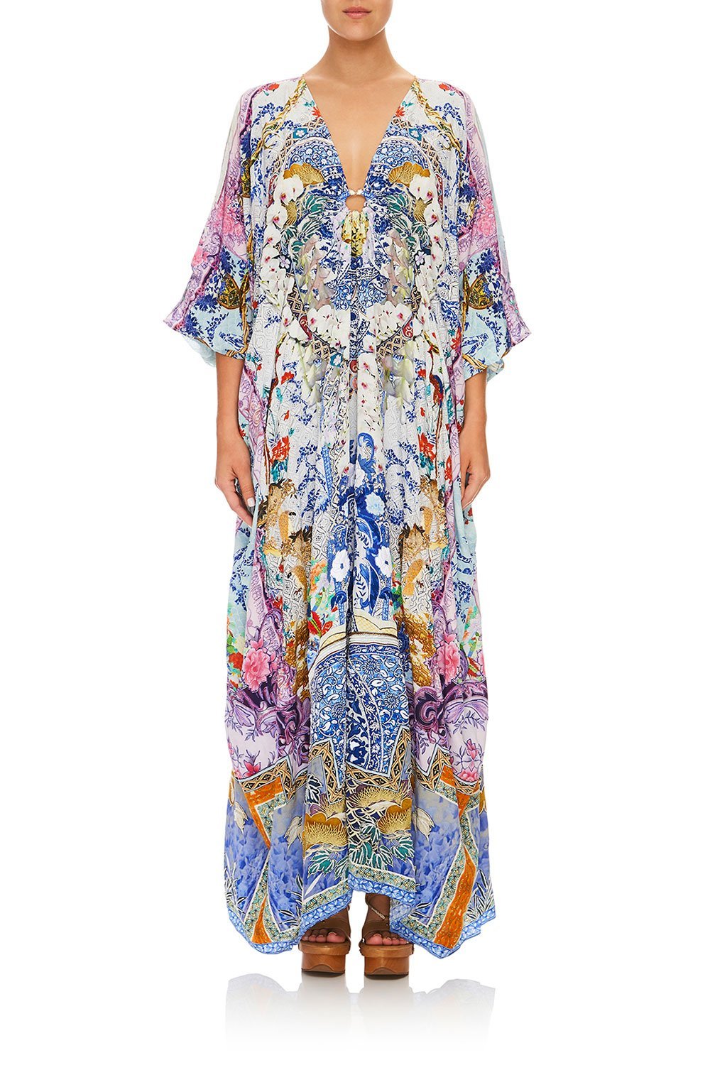 CAMILLA SPLIT SLEEVE KAFTAN W HARDWARE GEISHA GATEWAYS