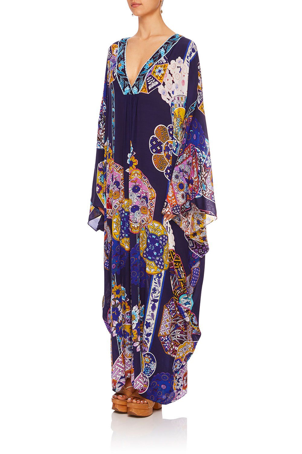 CAMILLA STAR GAZER BLOUSON SLEEVE KAFTAN