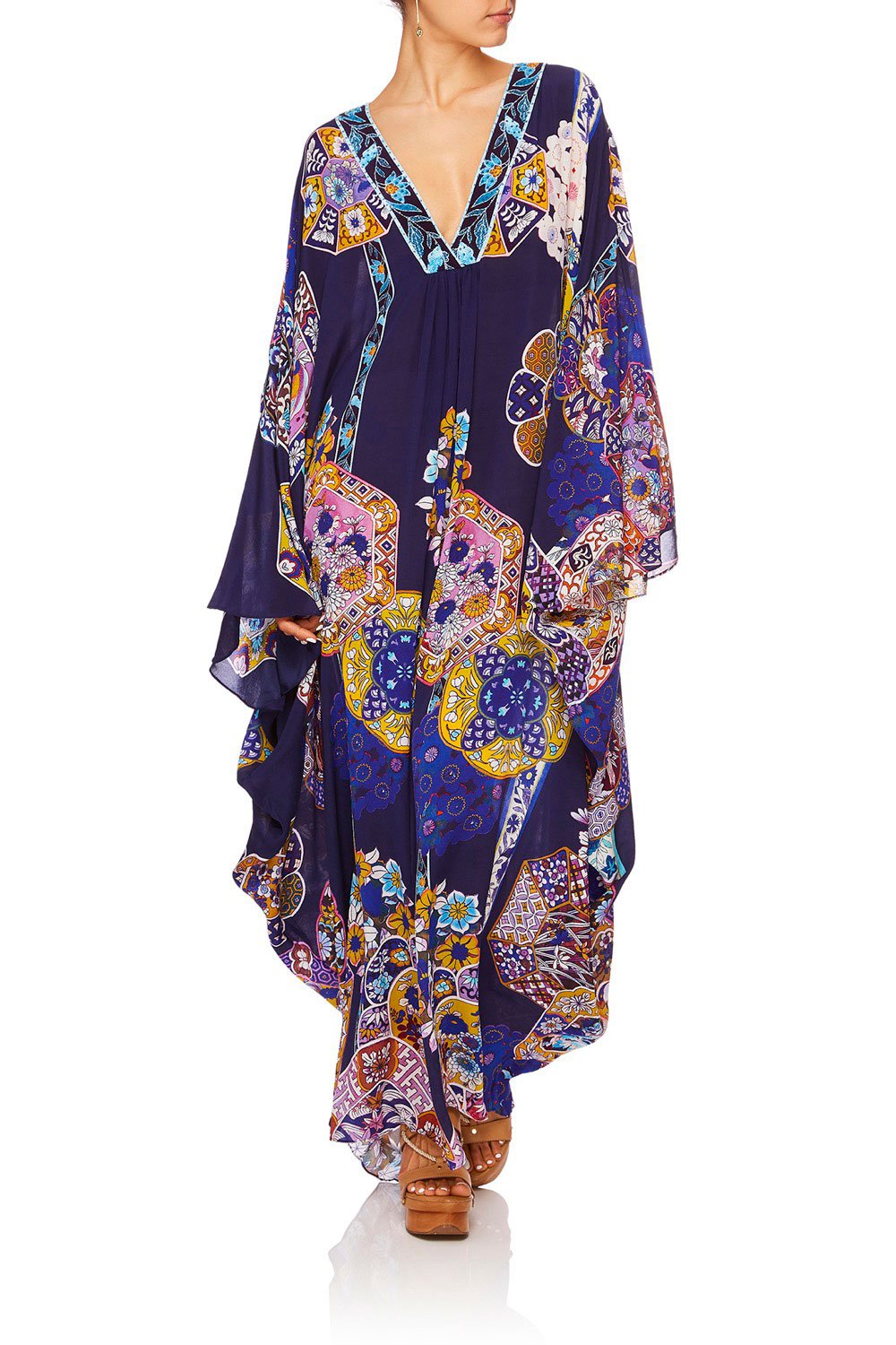 CAMILLA STAR GAZER BLOUSON SLEEVE KAFTAN