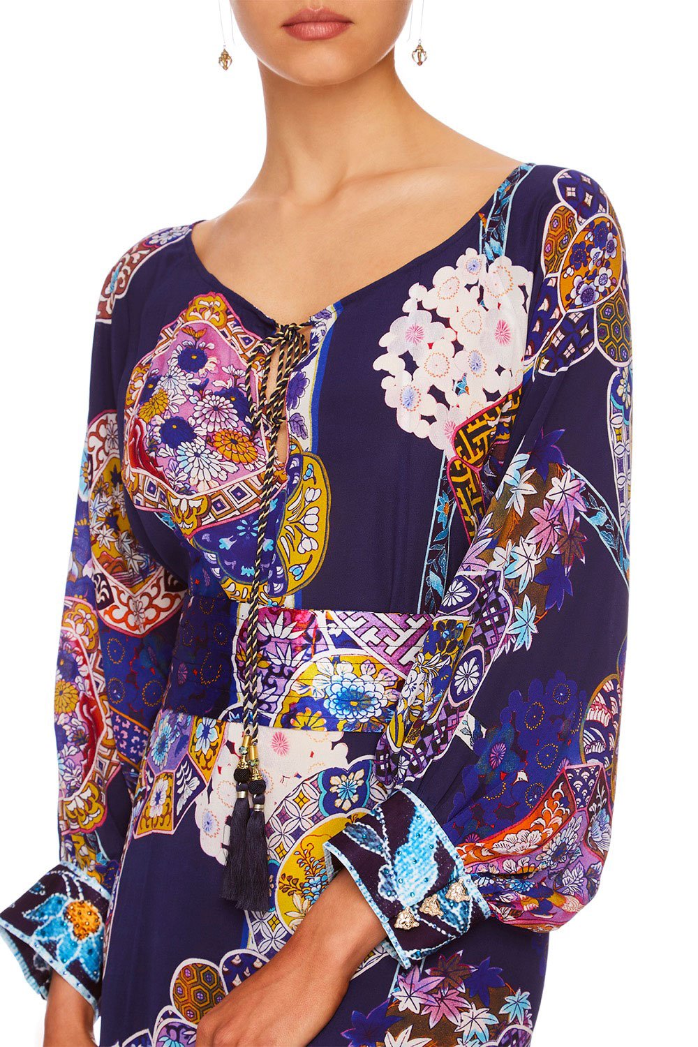 CAMILLA STAR GAZER RAGLAN SLEEVE DRESS W CUFFS