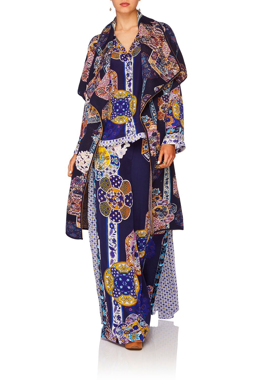 CAMILLA STAR GAZER SHORT SLEEVE WRAP KNIT W TIE