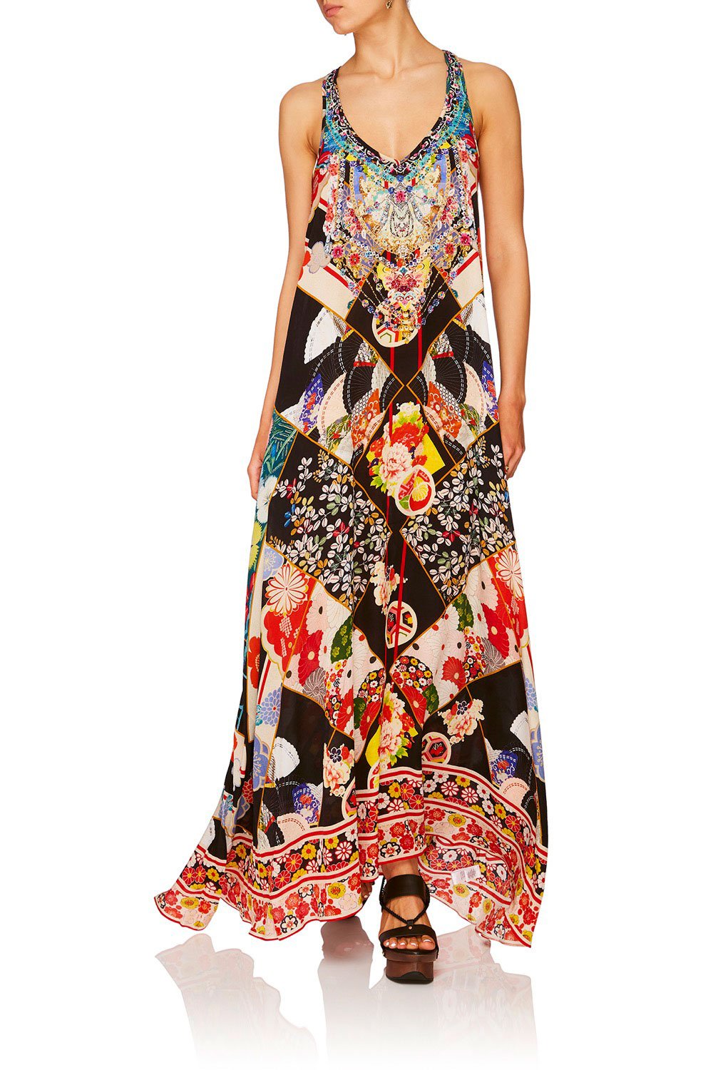 CAMILLA STAR GIRL V NECK RACER BACK DRESS