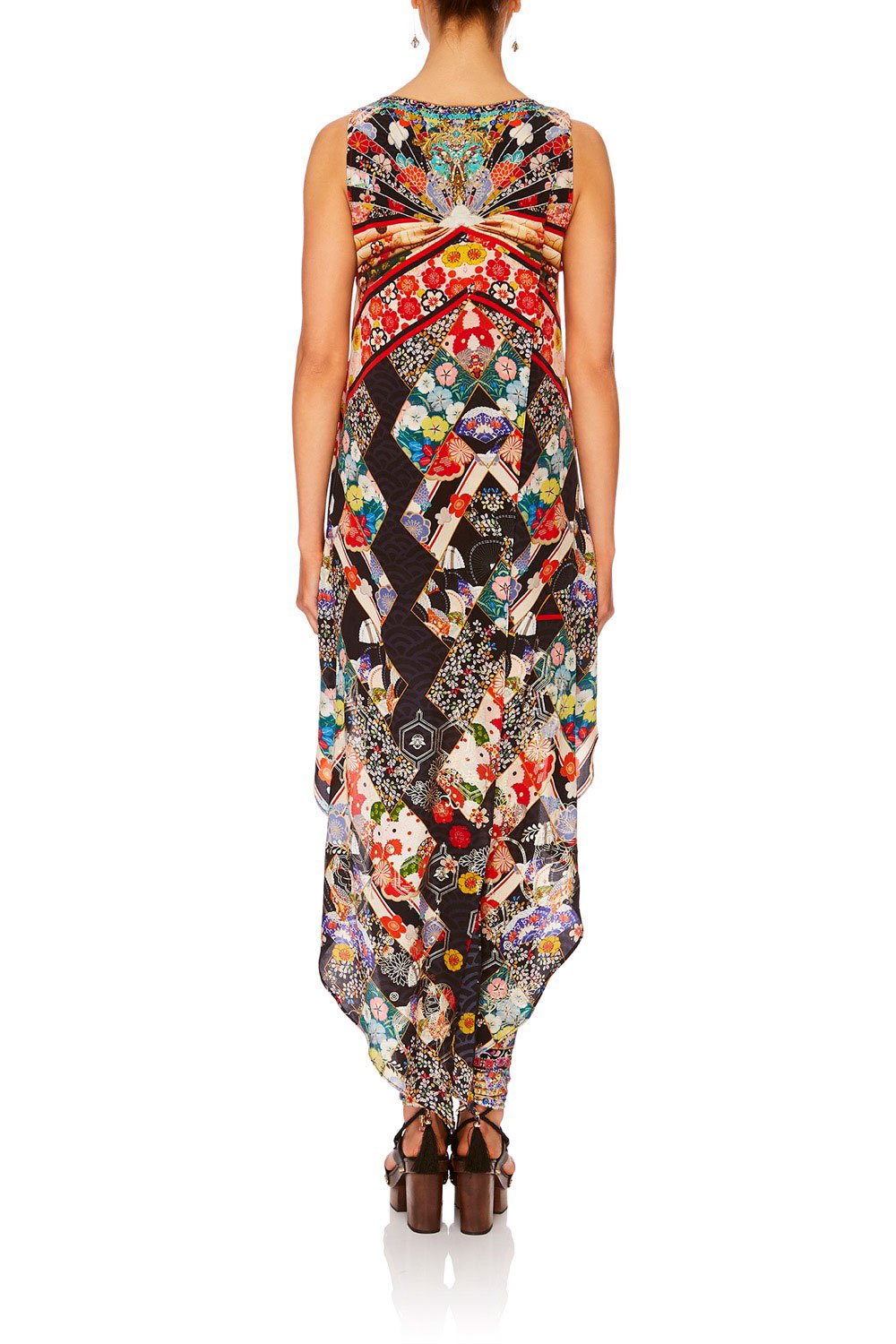 CAMILLA STAR GIRL HIGH LOW CROSS BACK TOP