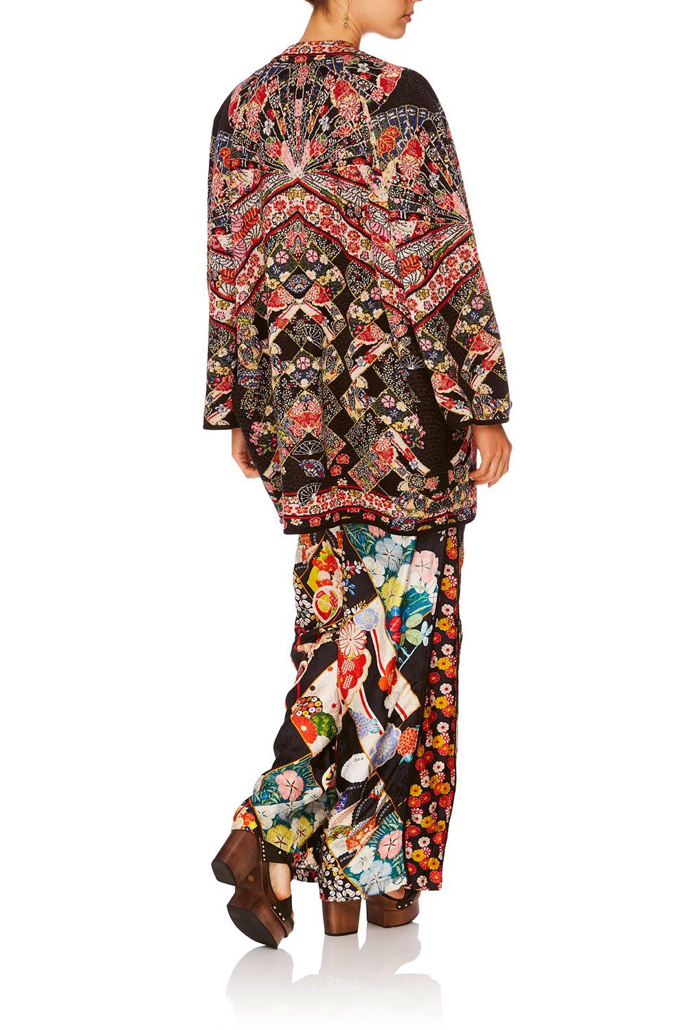 CAMILLA STAR GIRL REVERSIBLE KNIT COCOON COAT