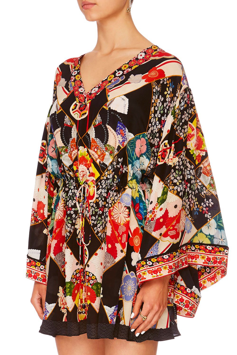 CAMILLA STAR GIRL V-NECK WIDE SLEEVE DRESS