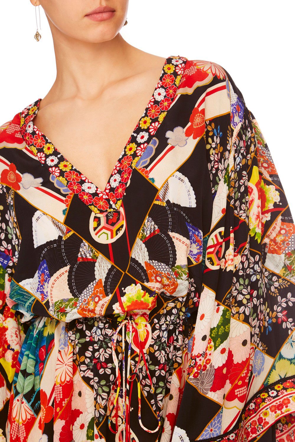 CAMILLA STAR GIRL V-NECK WIDE SLEEVE DRESS