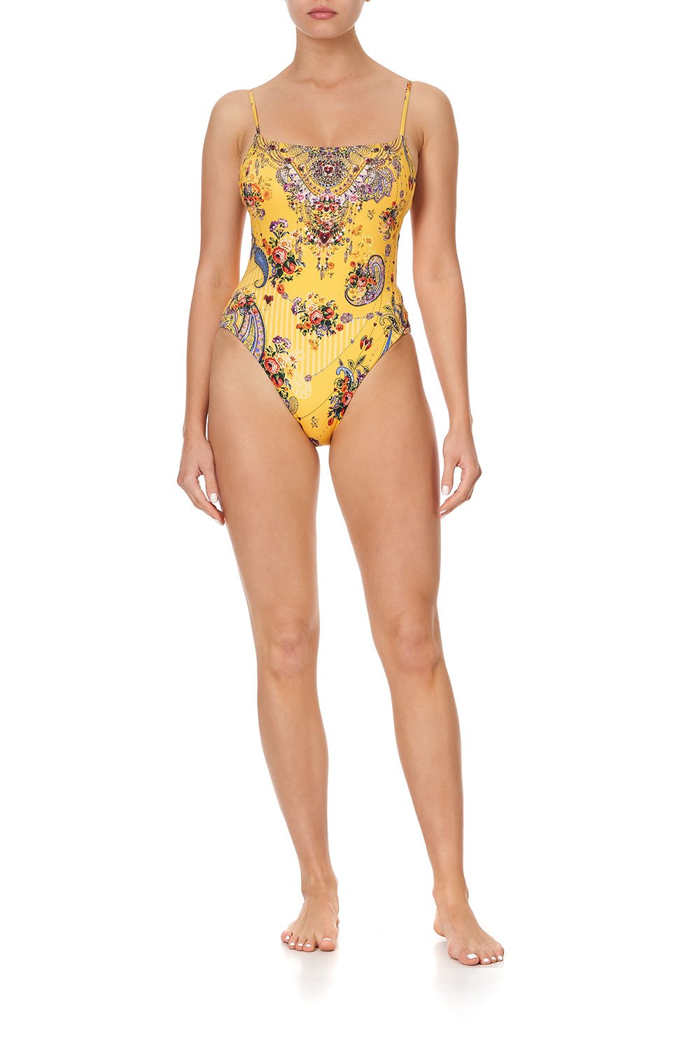 STRAIGHT NECK HIGH LEG ONE PIECE OWN MUSE