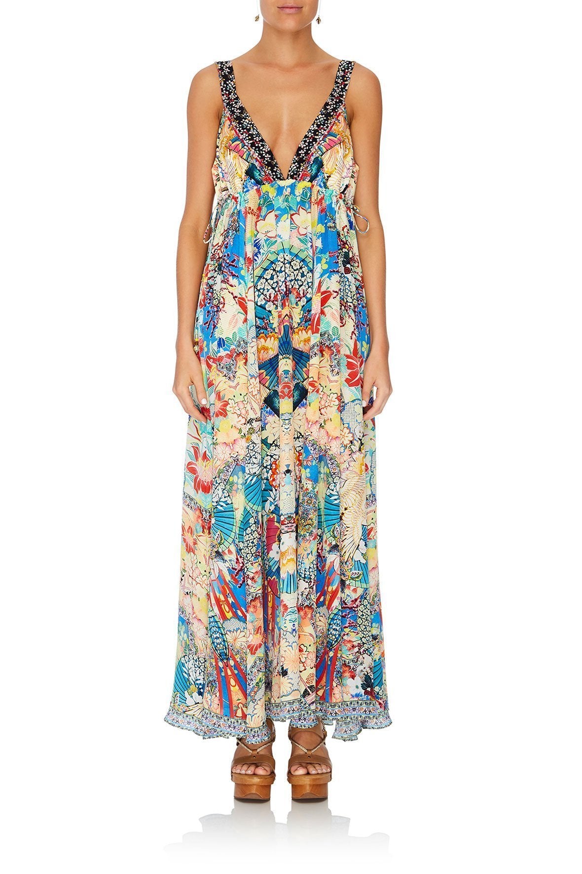 STRAP DRESS WITH GATHERED WAIST MISO IN LOVE