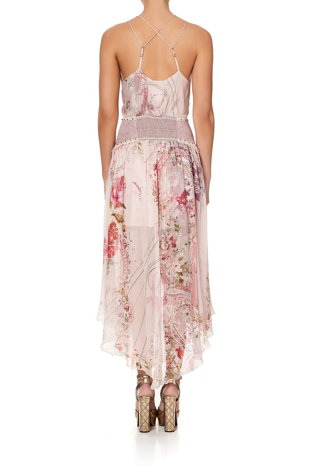 STRAP DRESS WITH SHAPED WAISTBAND ISTENANYA