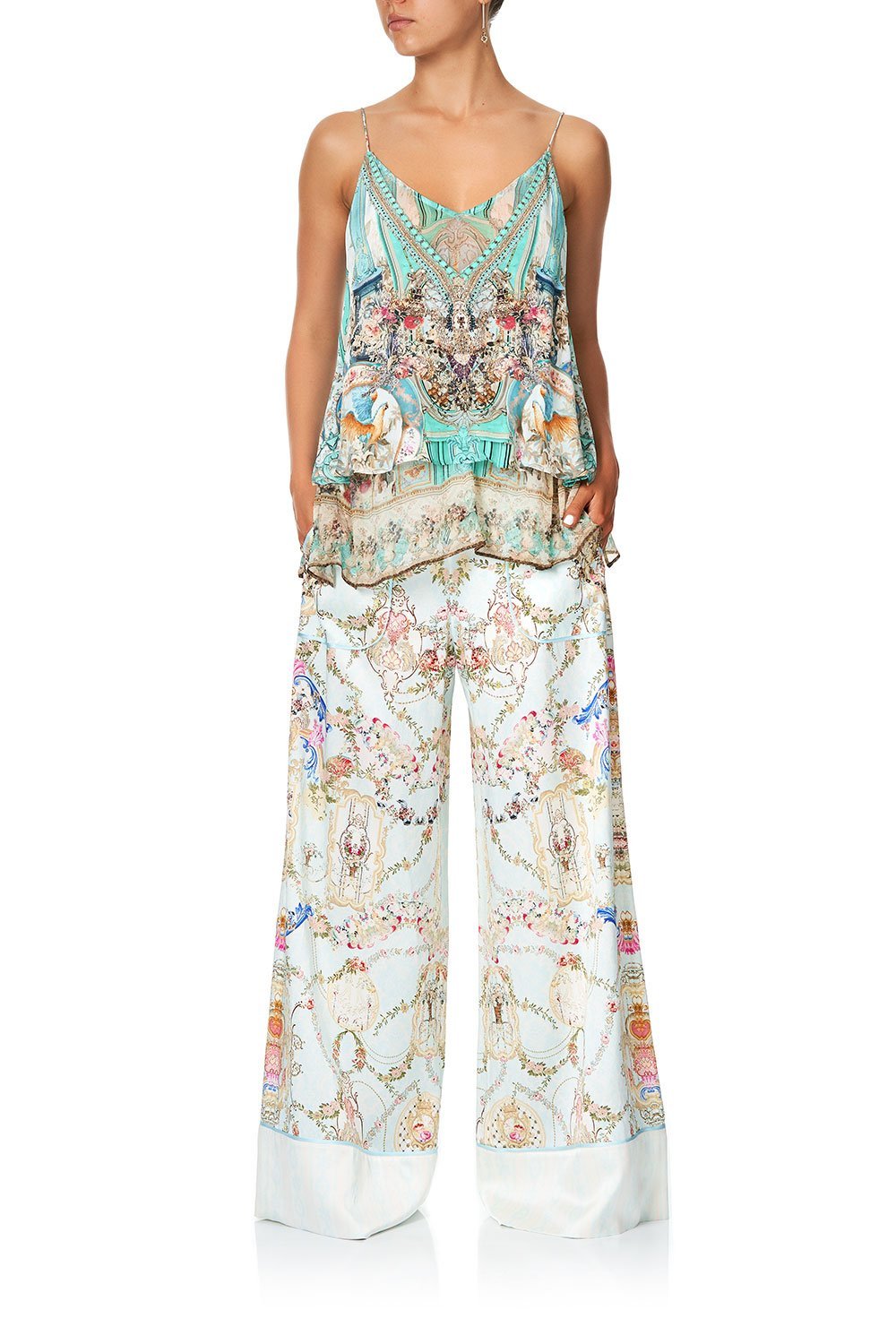 STRAP TOP WITH SHEER UNDERLAY I DREAM OF MARIE