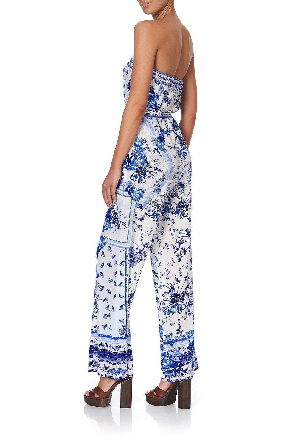 STRAPLESS JUMPSUIT WITH D RING BELT CARDS FROM THE COAST