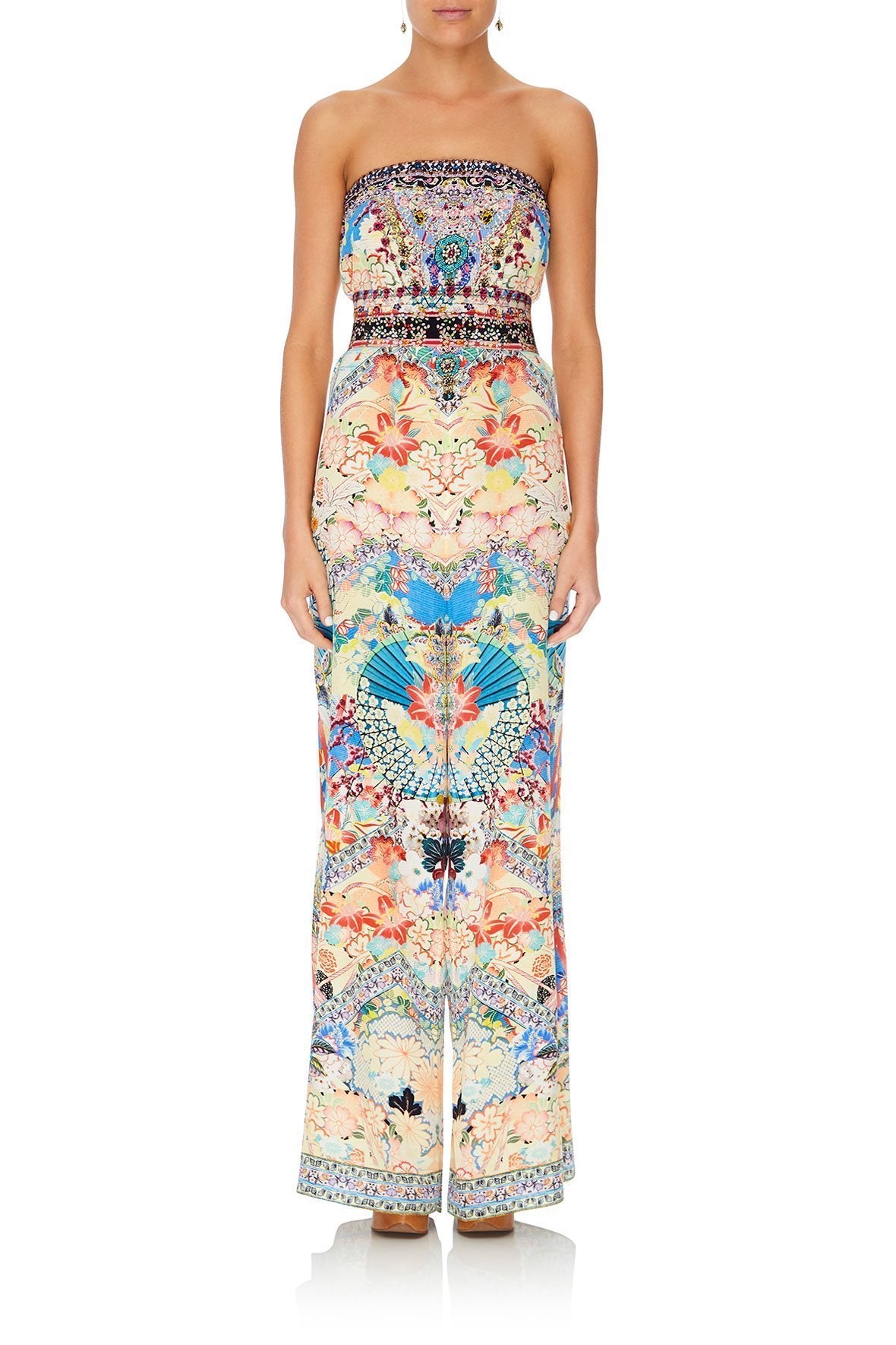 STRAPLESS JUMPSUIT WITH JKT BELT MISO IN LOVE