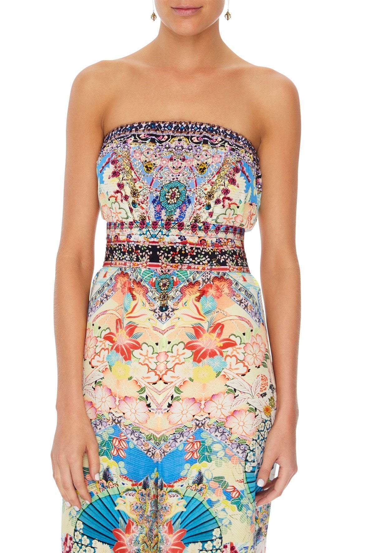 STRAPLESS JUMPSUIT WITH JKT BELT MISO IN LOVE