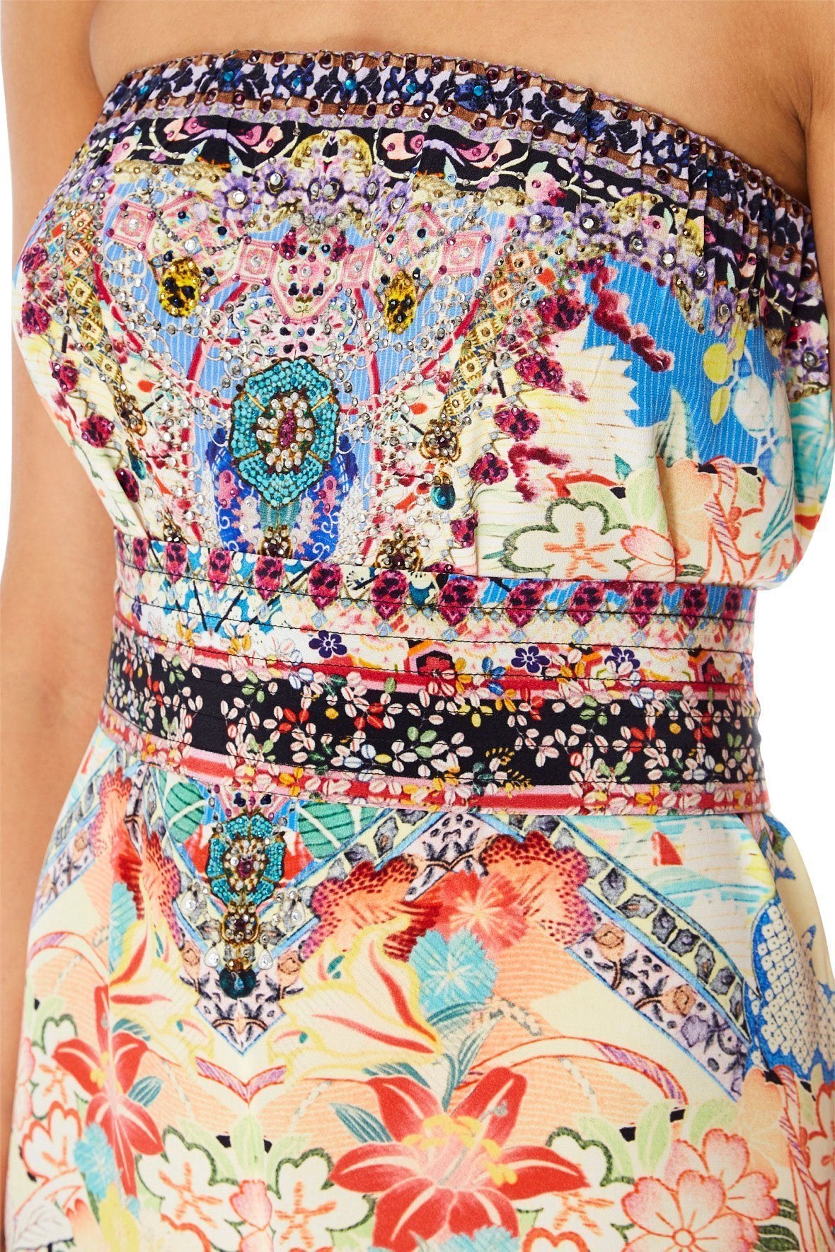 STRAPLESS JUMPSUIT WITH JKT BELT MISO IN LOVE