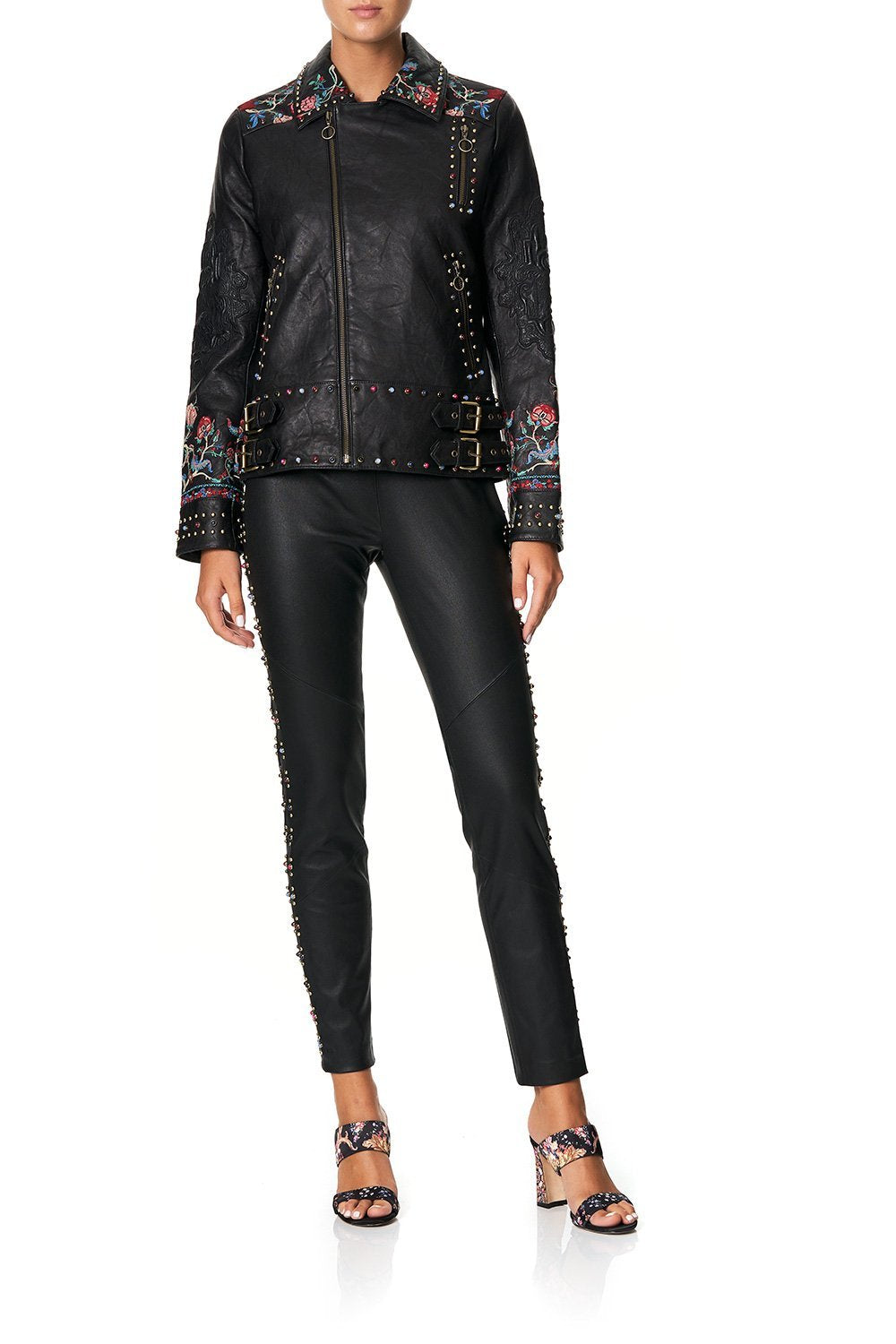 CAMILLA STUDDED BIKER JACKET HAUTE PROVINCIAL