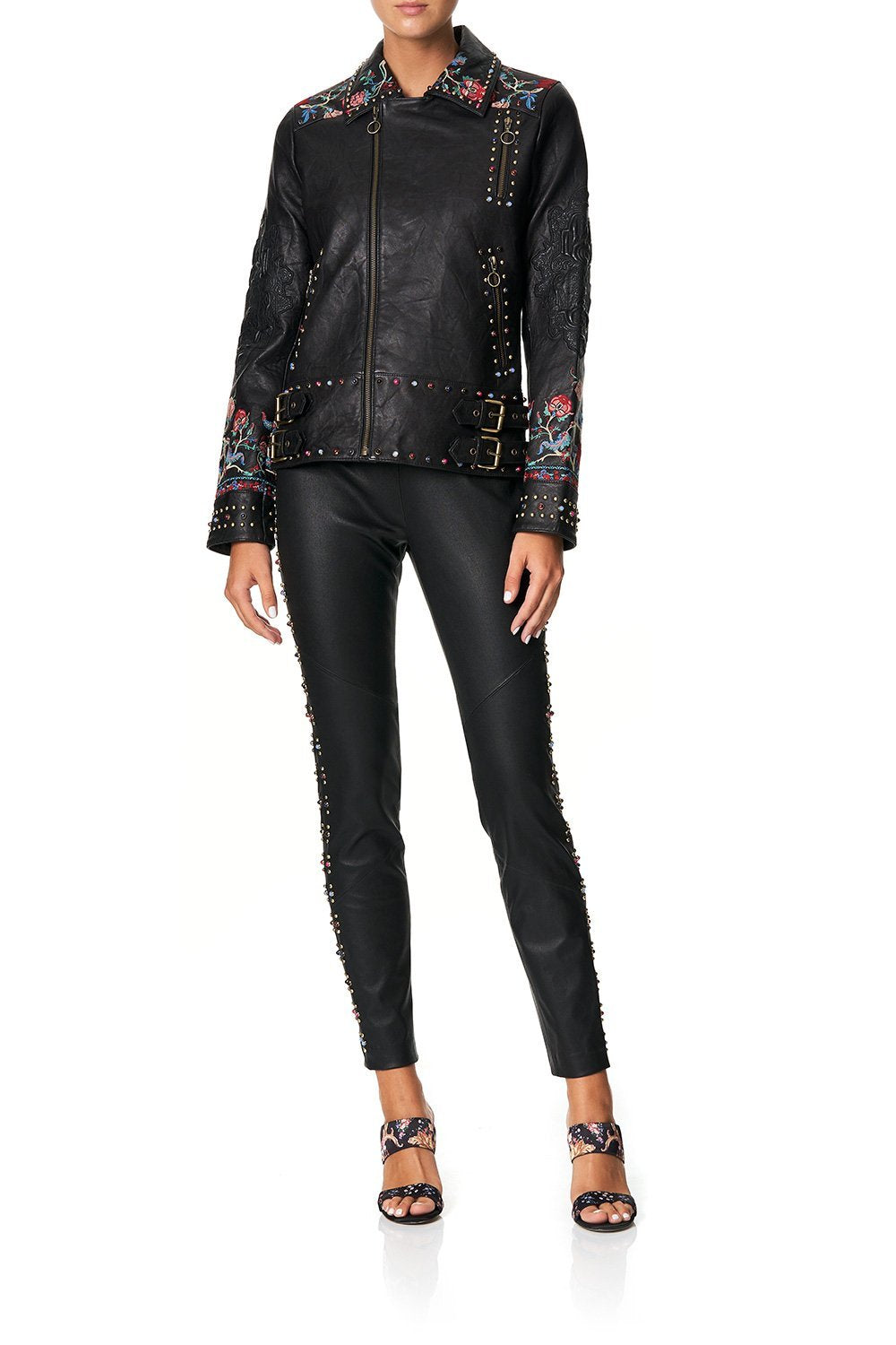 CAMILLA STUDDED BIKER JACKET HAUTE PROVINCIAL