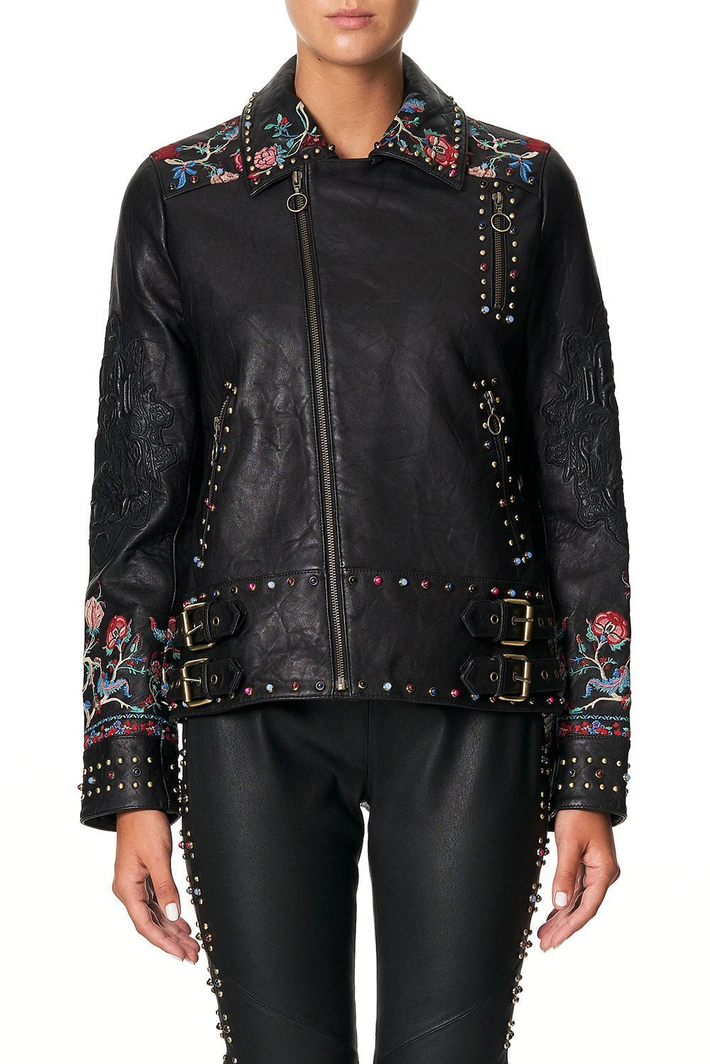 CAMILLA STUDDED BIKER JACKET HAUTE PROVINCIAL