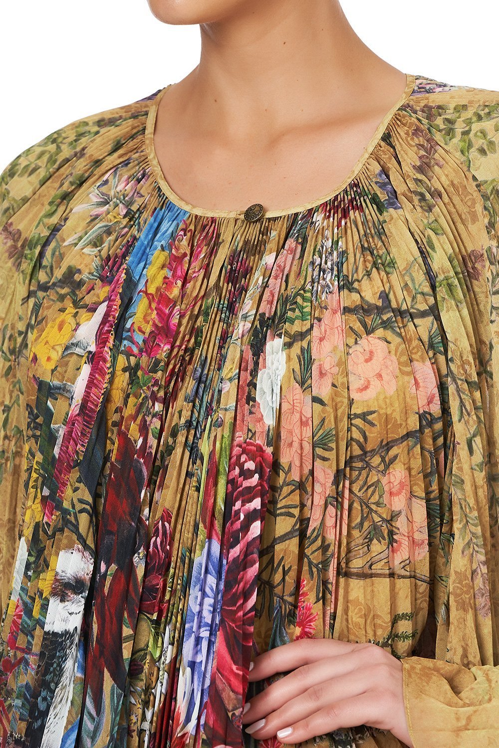 SUNRAY PLEATED KAFTAN AMONG THE GUMTREES