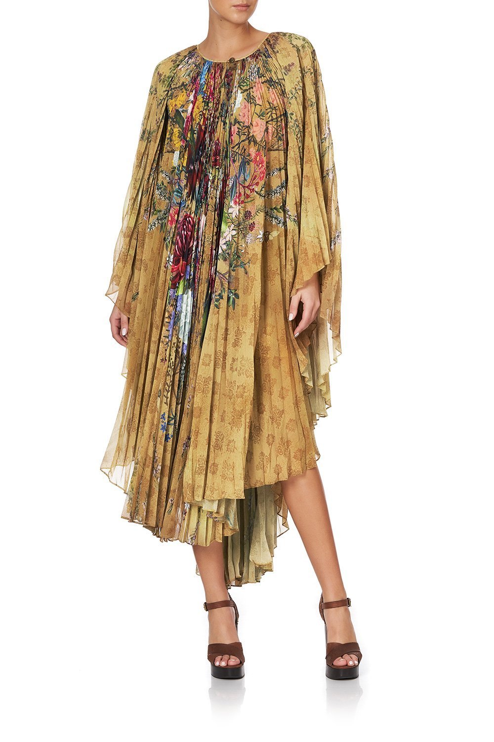 SUNRAY PLEATED KAFTAN AMONG THE GUMTREES