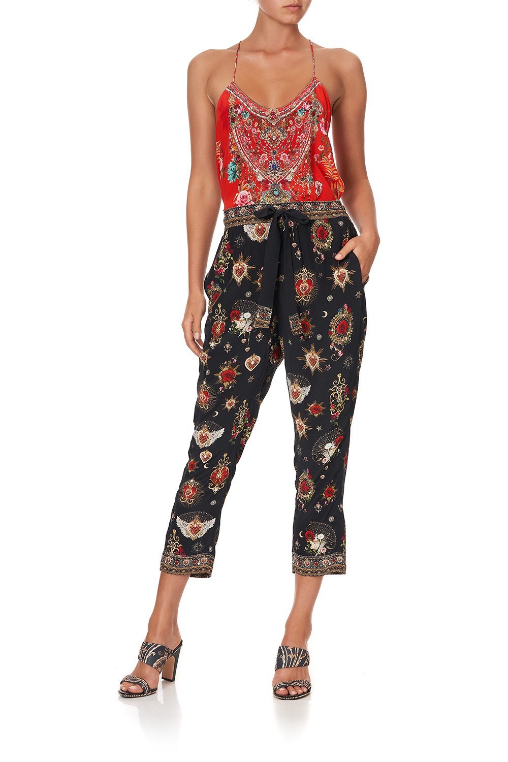 T BACK SHOESTRING TOP CAMEOS CAN CAN