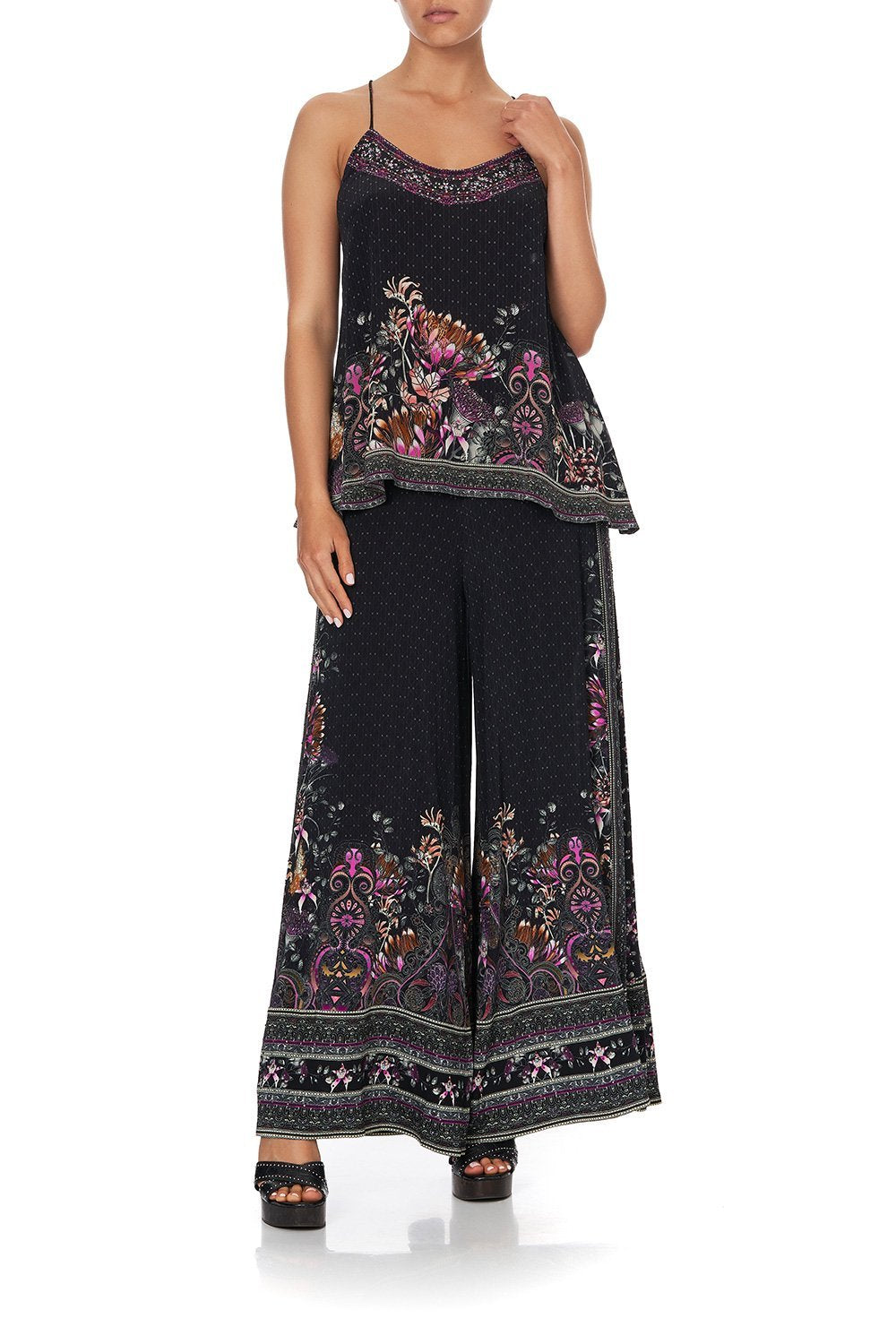 T BACK SHOESTRING TOP RESTLESS NIGHTS