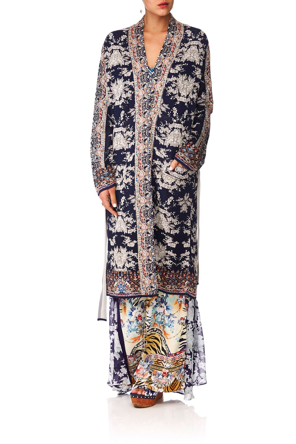 CAMILLA THE LONELY WILD KNIT WRAP W TIE