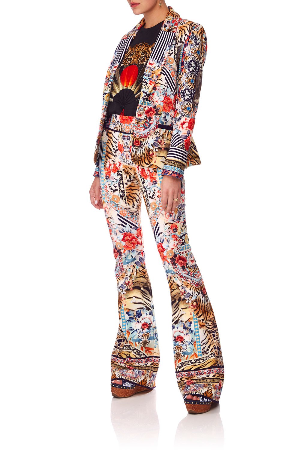 CAMILLA THE LONELY WILD FLARED PONTE TROUSER