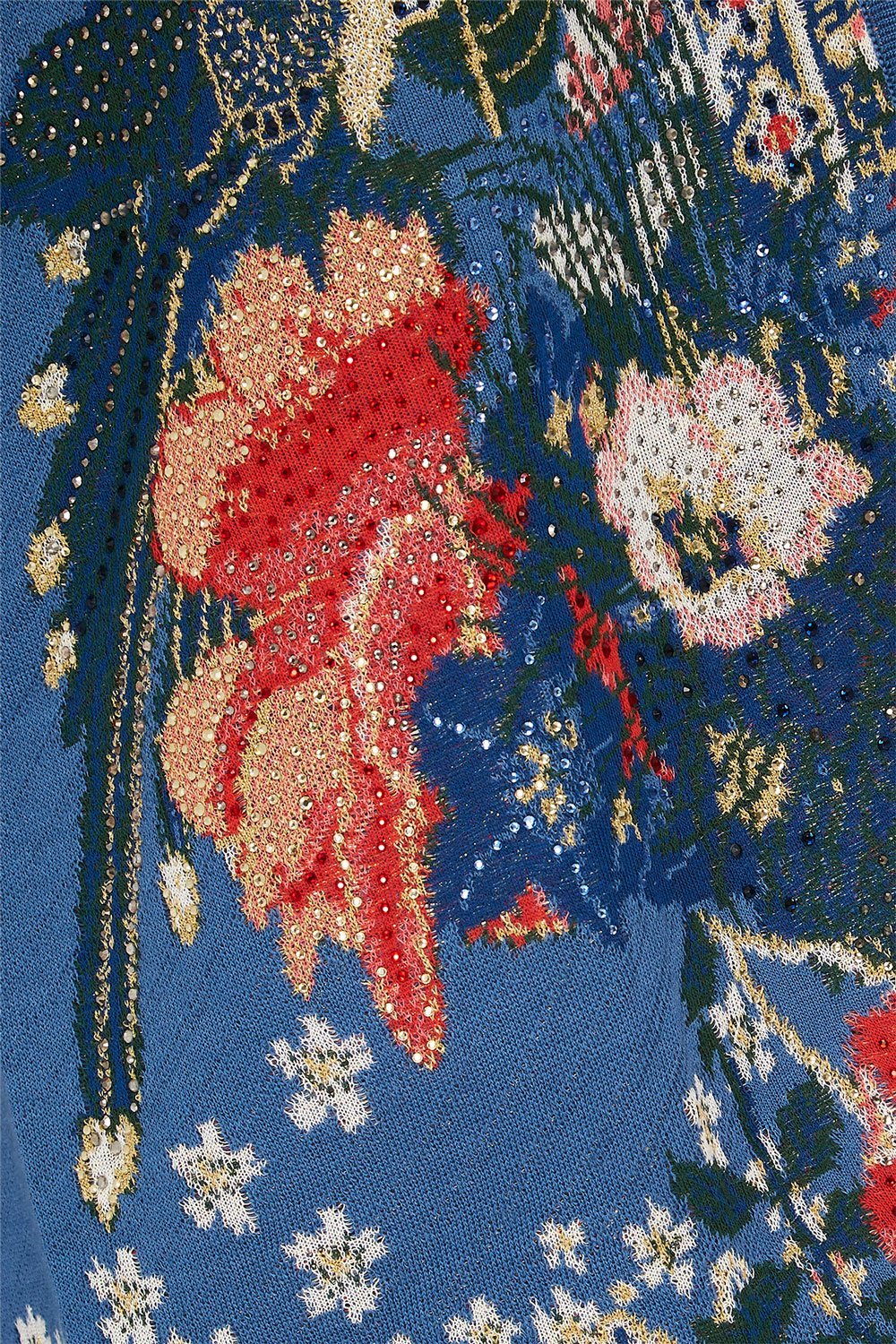 CAMILLA FARAWAY FLORALS THROW OVER PONCHO