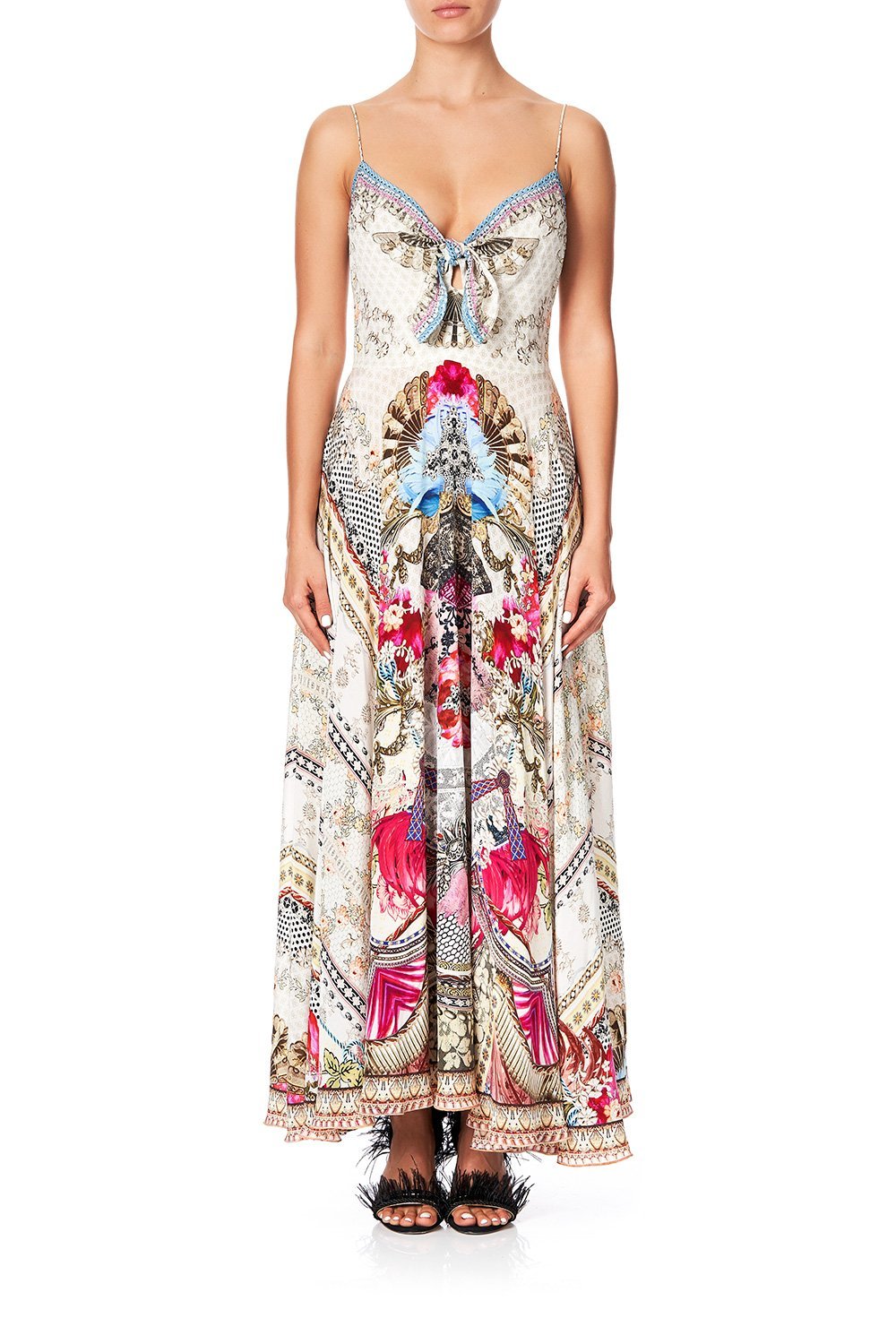 LONG DRESS WITH TIE FRONT MONTMARTRE HEART