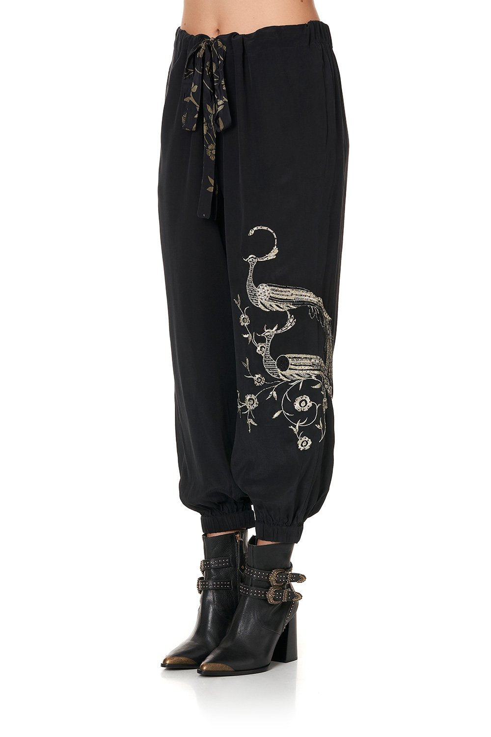 TIE FRONT HAREM PANT THE JEWELLED ARROW