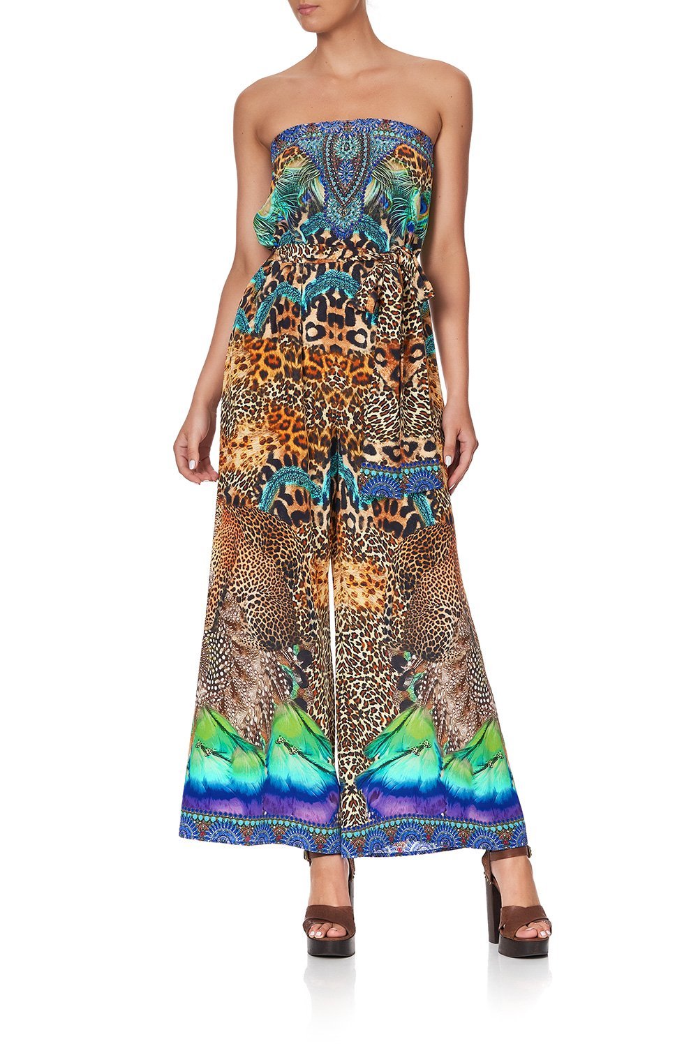 TIE WAIST STRAPLESS JUMPSUIT MOTHER XANADU