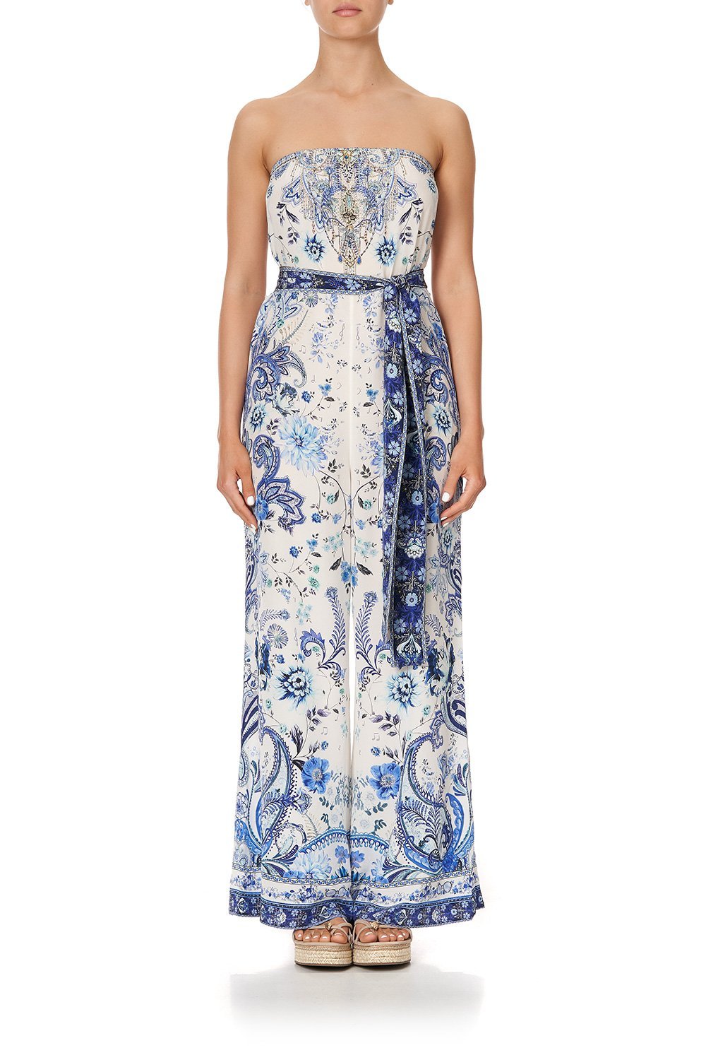 TIE WAIST STRAPLESS JUMPSUIT TALKING ABOUT A REVOLUTION