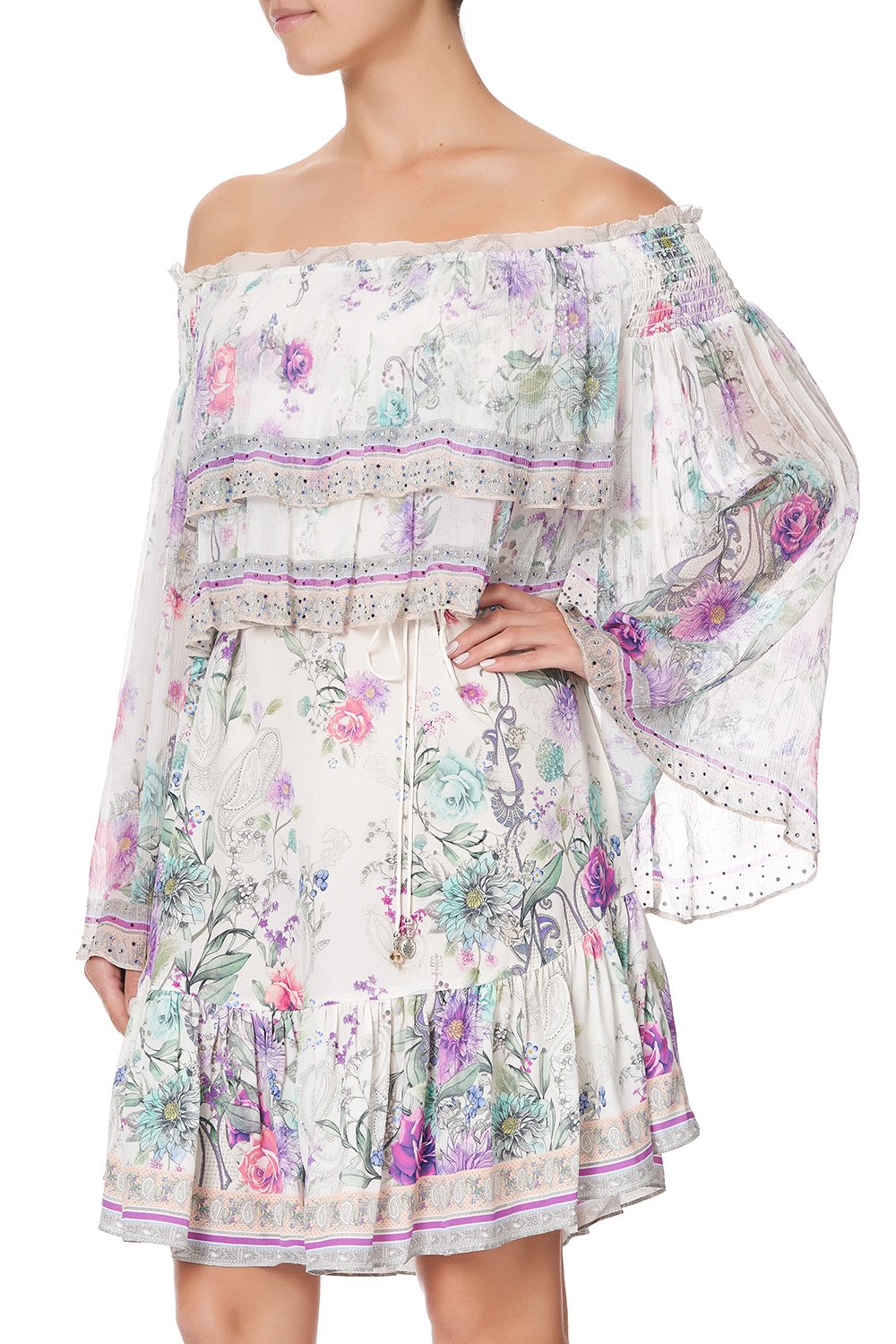 TIERED RUFFLE DRESS FOREVER FAR