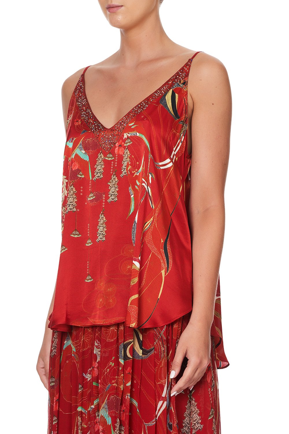 V NECK CAMI FORBIDDEN FRUIT