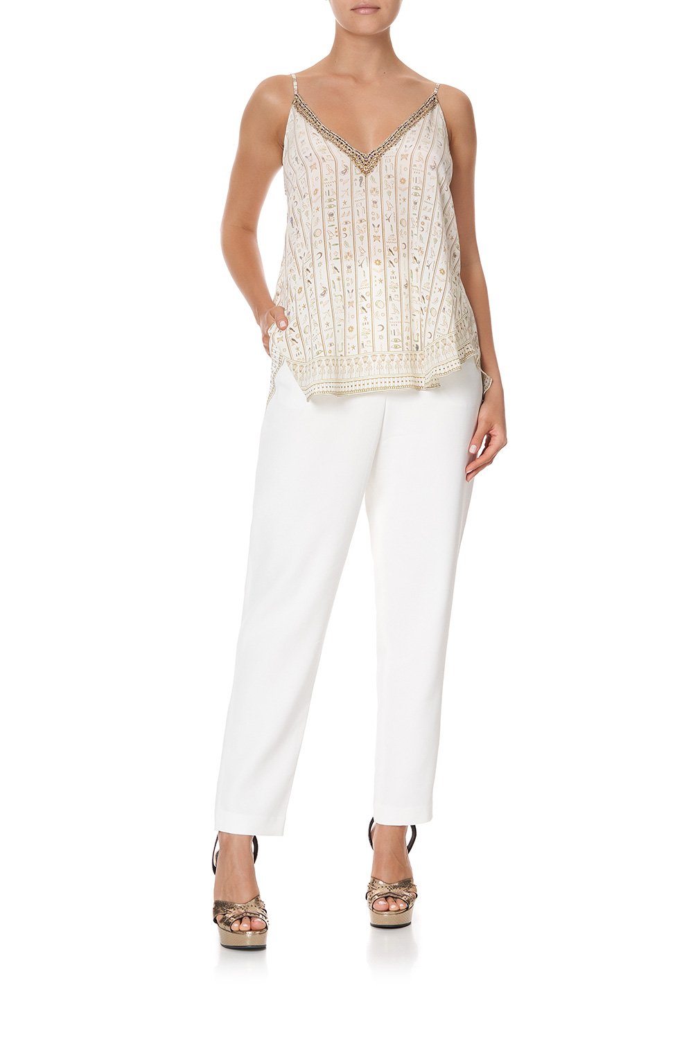 V NECK CAMI THE QUEENS CHAMBER