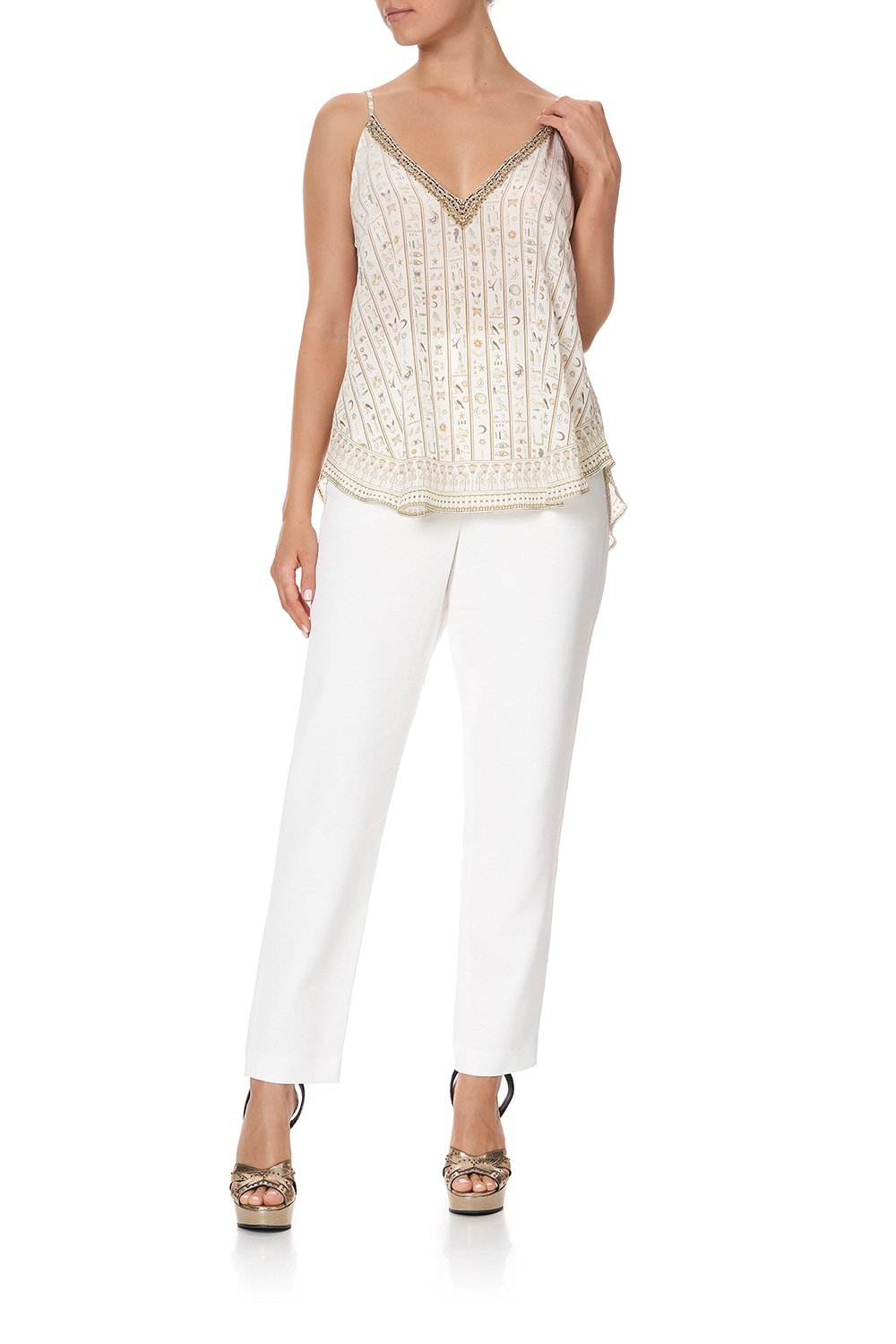 V NECK CAMI THE QUEENS CHAMBER