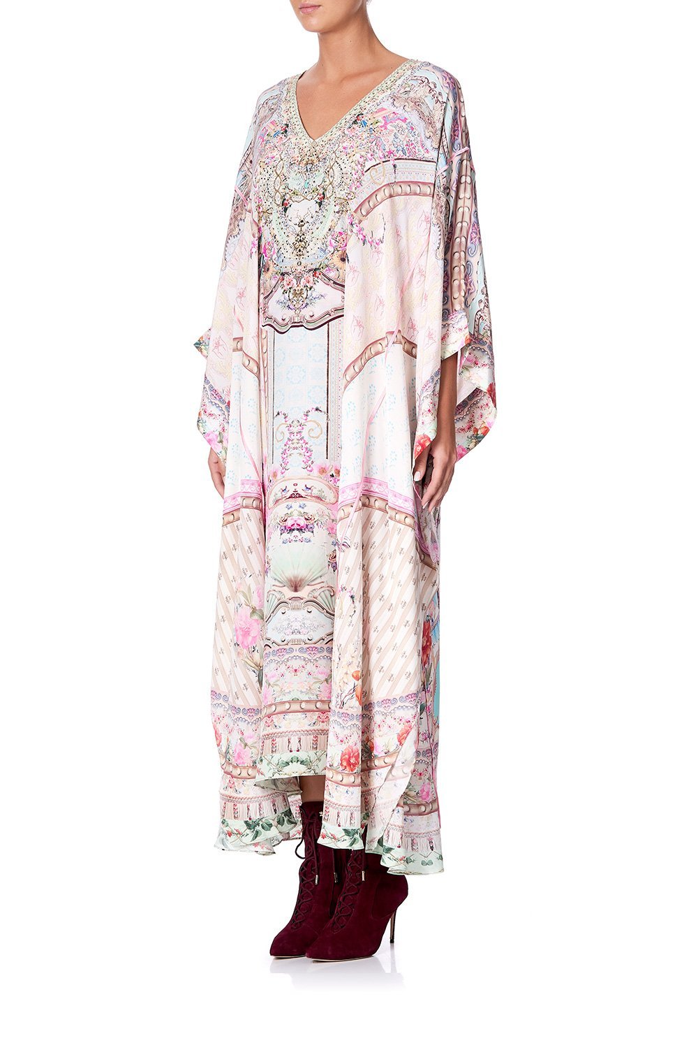KAFTAN WITH SHEER SLEEVE CAROUSEL MADEMOISELLE