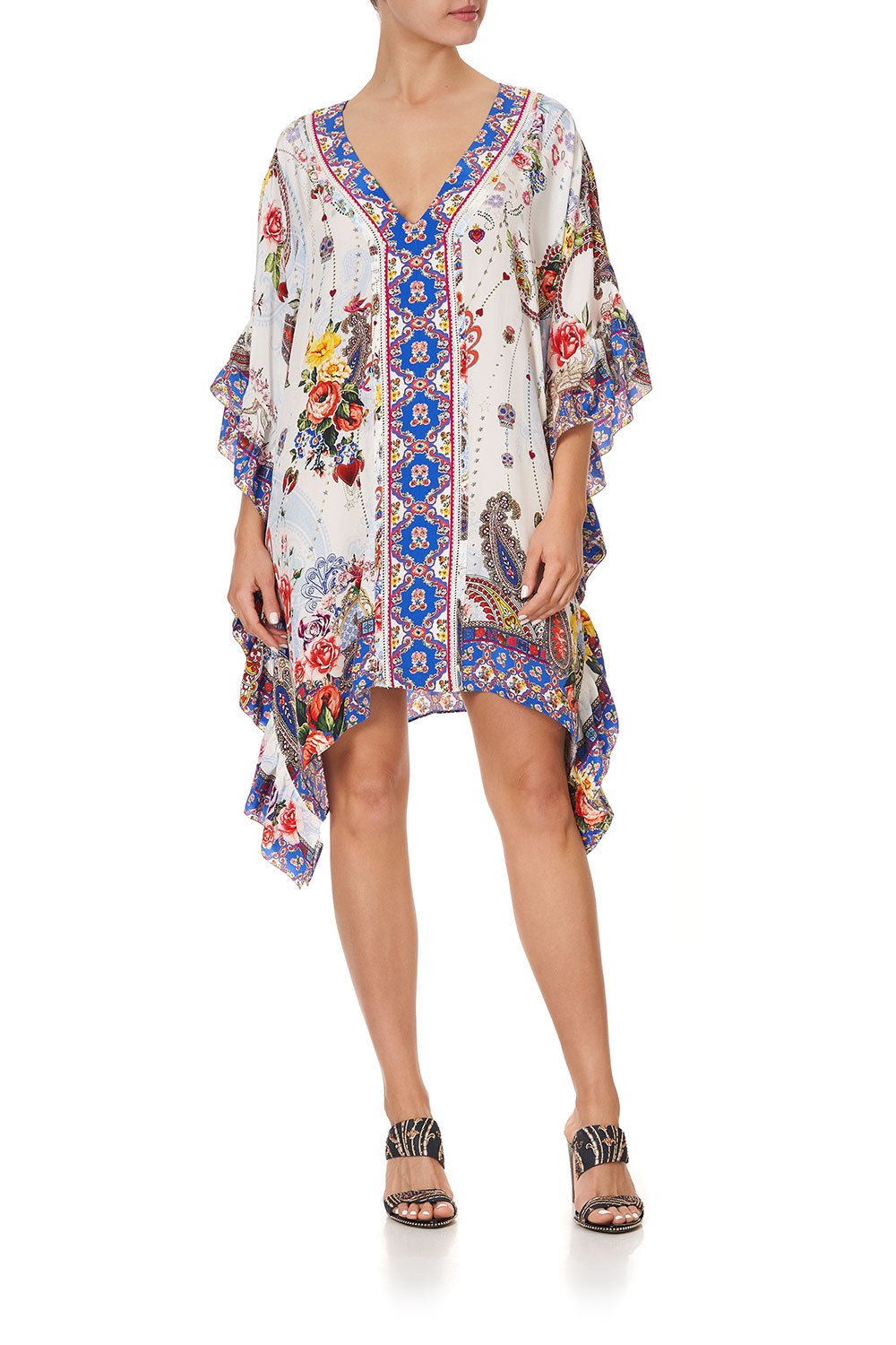 V-NECK KAFTAN WITH RUFFLE SLEEVE FRIDA FREEDOM