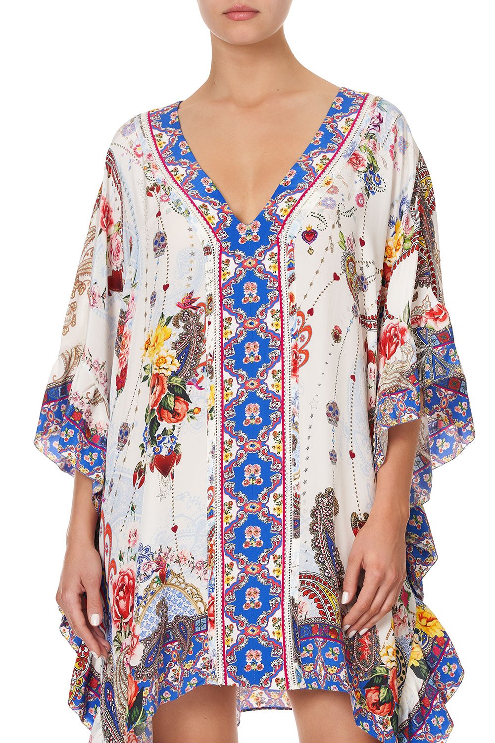 V-NECK KAFTAN WITH RUFFLE SLEEVE FRIDA FREEDOM