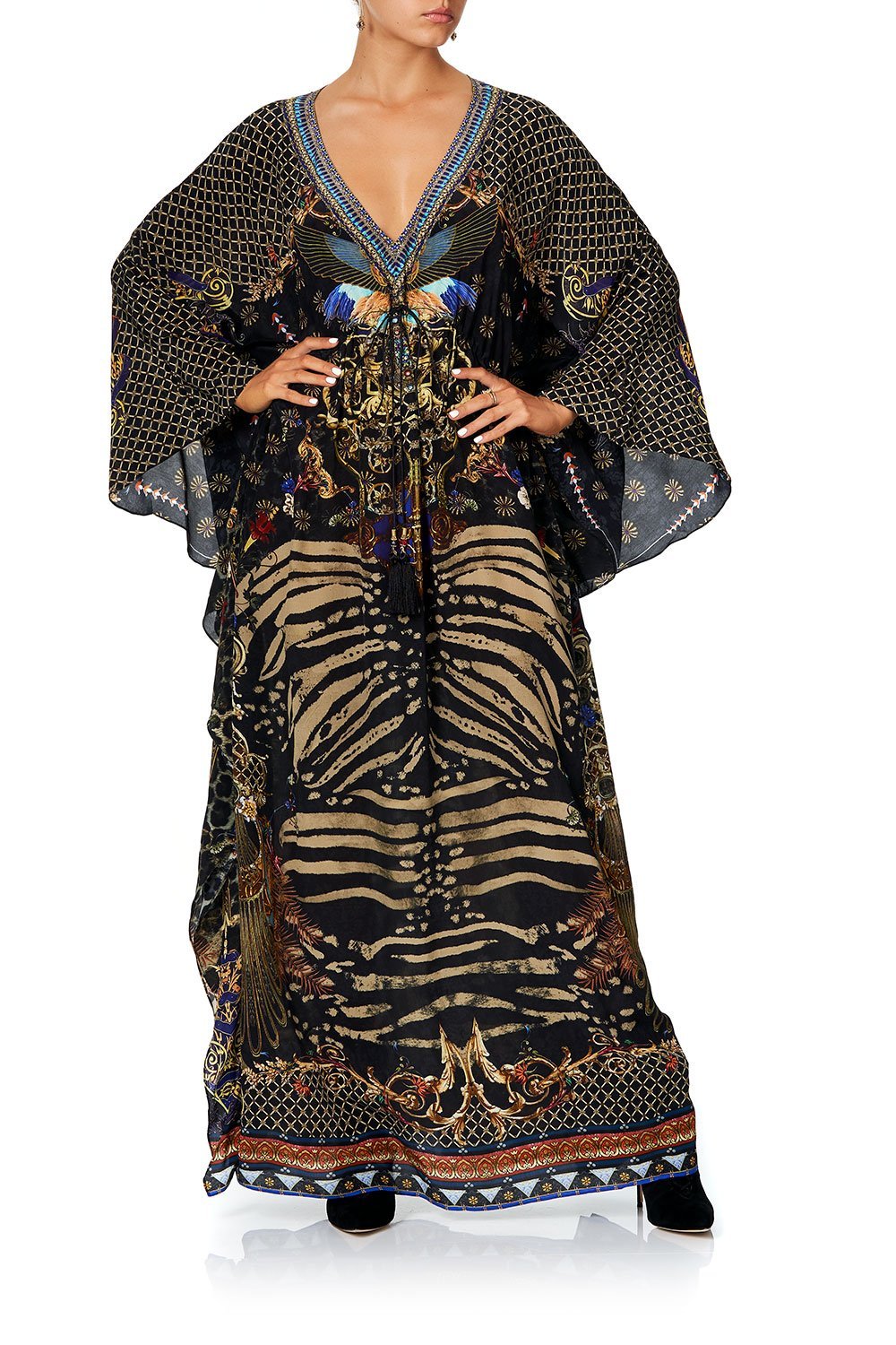CAMILLA V-NECK KAFTAN WITH TIE WAIST THE NIGHT WE MET