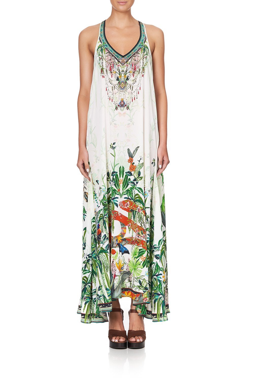 V NECK RACERBACK DRESS DAINTREE DARLING