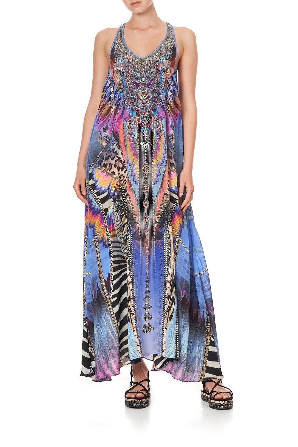 V NECK RACERBACK DRESS LOVE ON THE WING