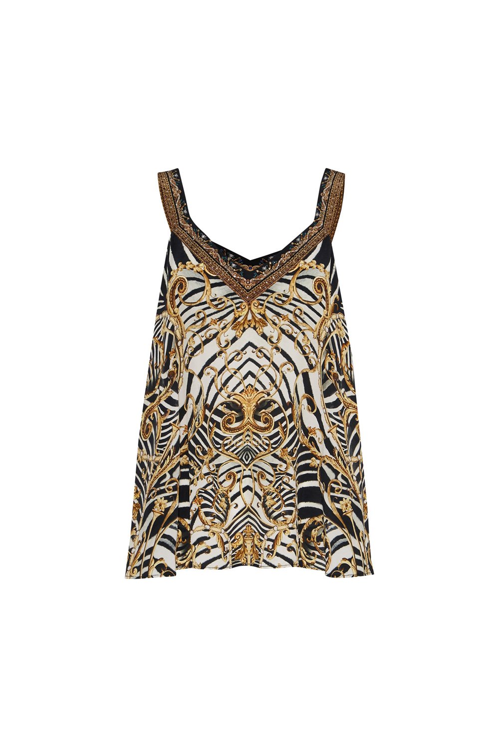 V-NECK STRAP TOP NIGHT WAITING FOR DAY