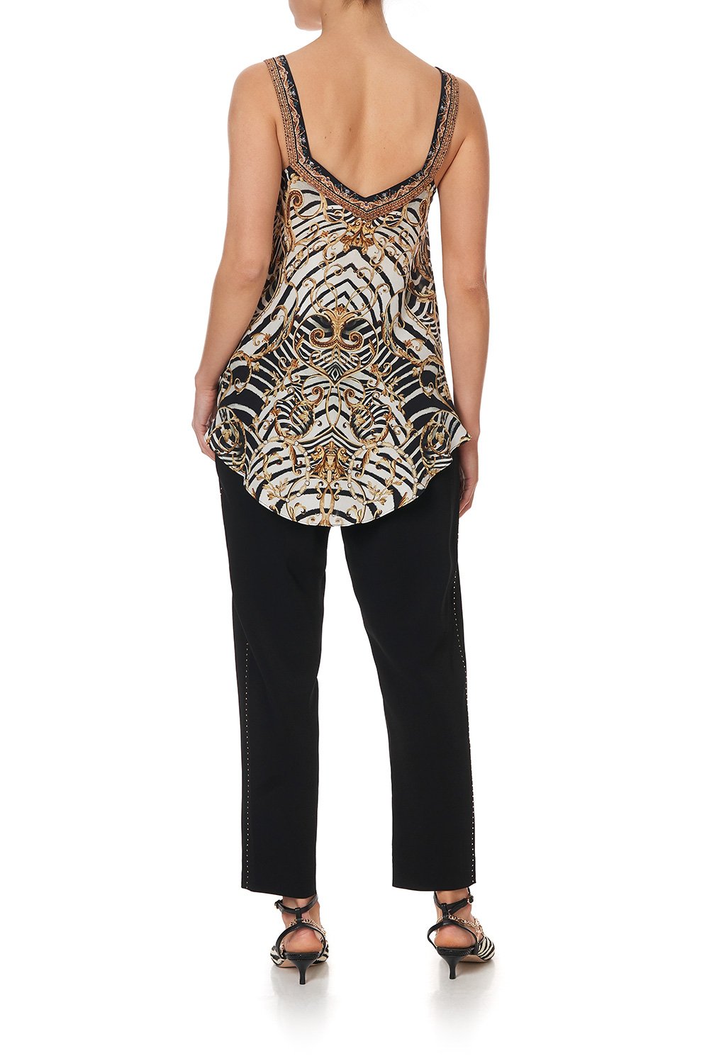 V-NECK STRAP TOP NIGHT WAITING FOR DAY